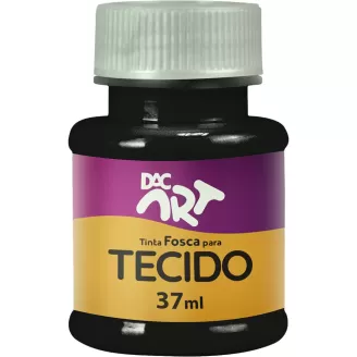 Tinta para Tecido Fosca Preto 37ml DAC