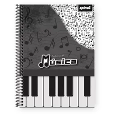 Caderno de Música Universitário CD 96 fls Spiral