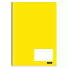 Caderno Brochura CD Costurado 96fls Amarelo Spiral