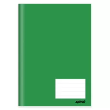 Caderno Brochura CD Costurado 96fls Verde Spiral