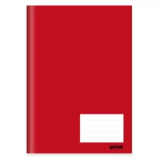 Caderno Brochura CD Costurado 96fls Vermelho Spiral