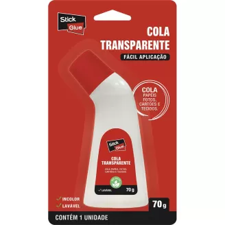 Cola Transparente Gel Líquida 70g Stick Glue