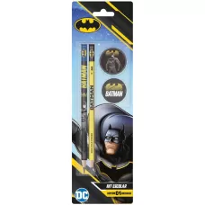 Kit Escolar Batman DC com 4 Itens Tris