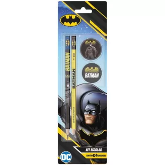 Kit Escolar Batman DC com 4 Itens Tris