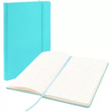 Caderno Anotações 13x21 com pauta 80fls Azul Pastel Spiral