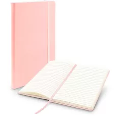 Caderno Anotações 13x21 com pauta 80fls Rosa Pastel Spiral