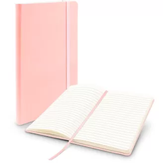 Caderno Anotações 13x21 com pauta 80fls Rosa Pastel Spiral